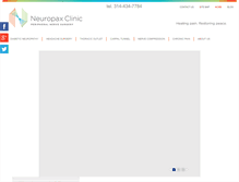 Tablet Screenshot of neuropaxclinic.com